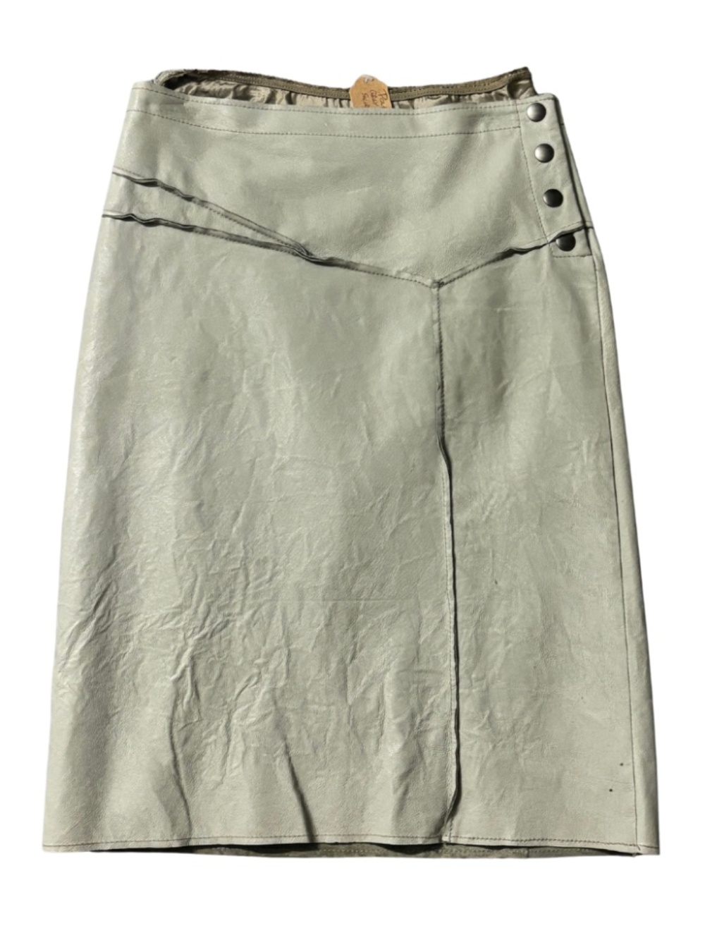 Poleci light gray pencil skirt